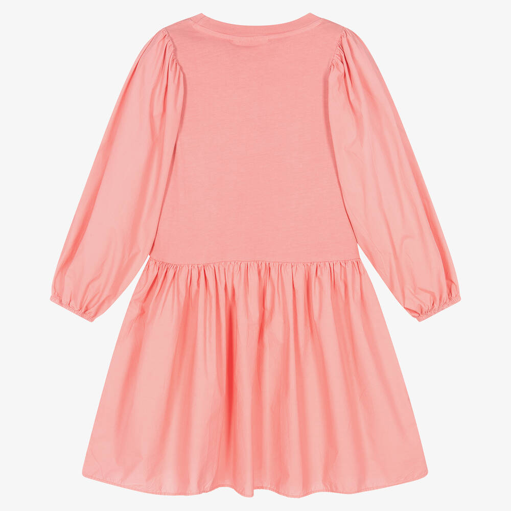 Molo-Teen Girls Pink Organic Cotton Dress | Childrensalon Outlet
