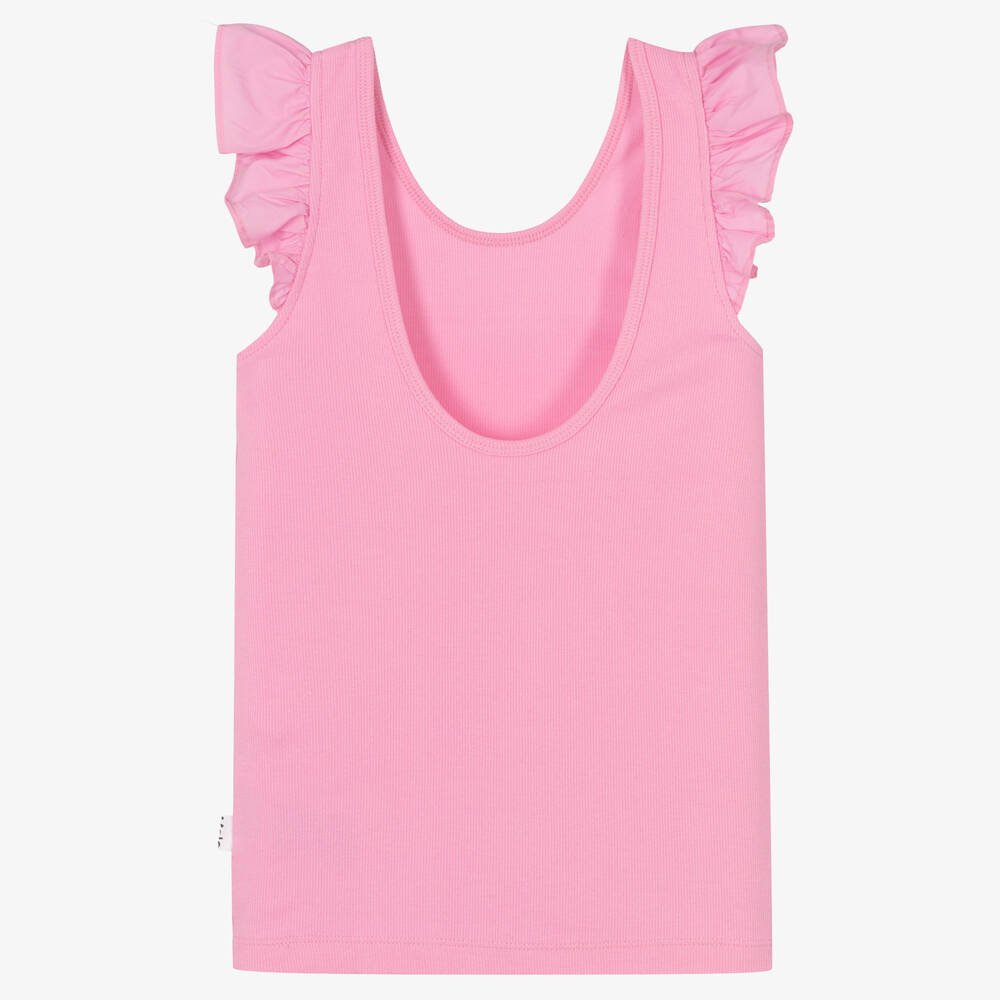 Molo-توب فيست تينز بناتي قطن عضوي جيرسي لون زهري | Childrensalon Outlet