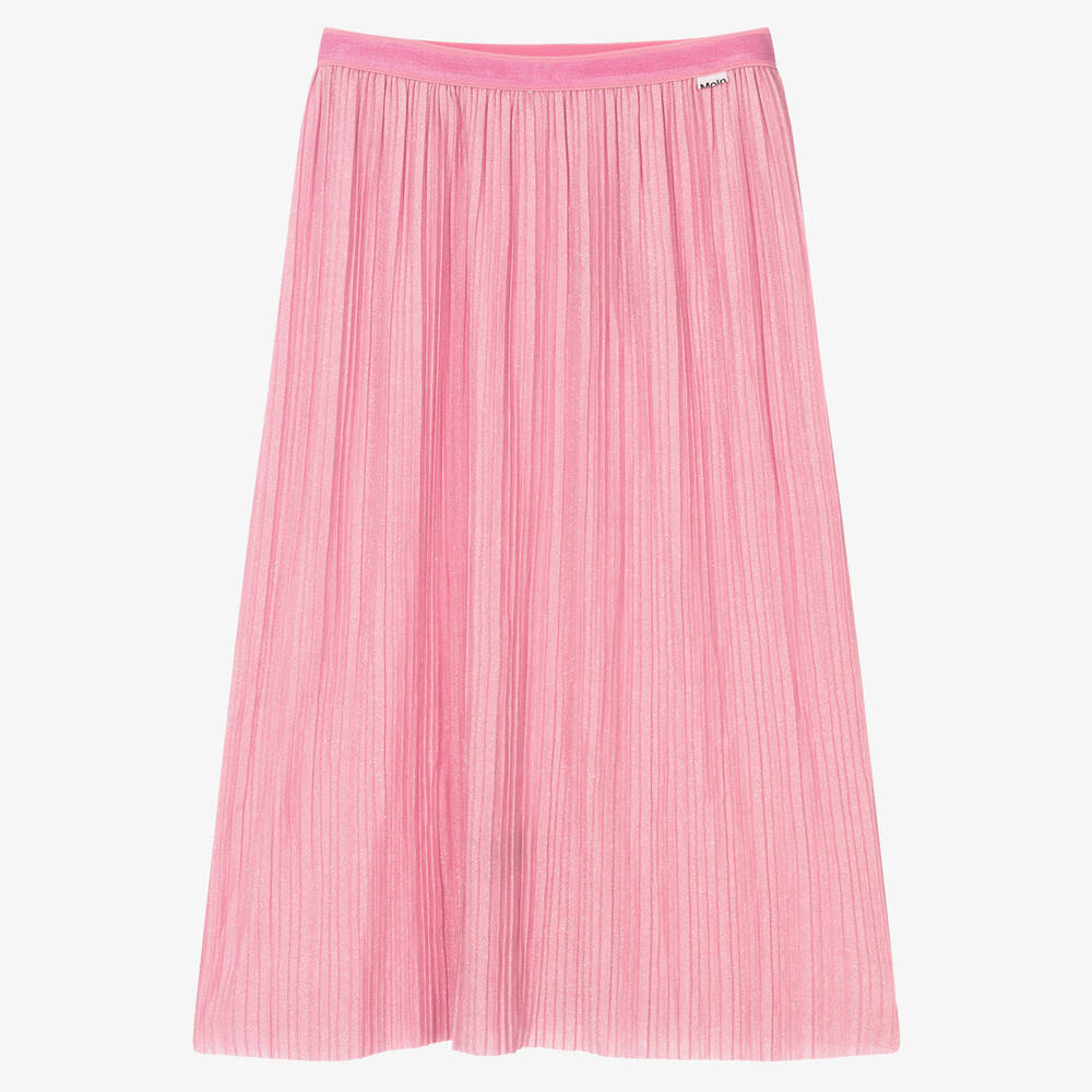 Molo - Teen Girls Pink Pleated Skirt | Childrensalon