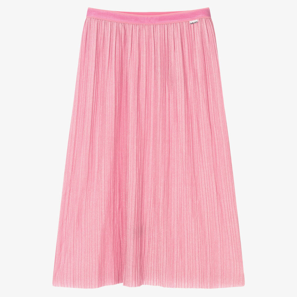 Molo - Jupe rose plissée ado fille | Childrensalon