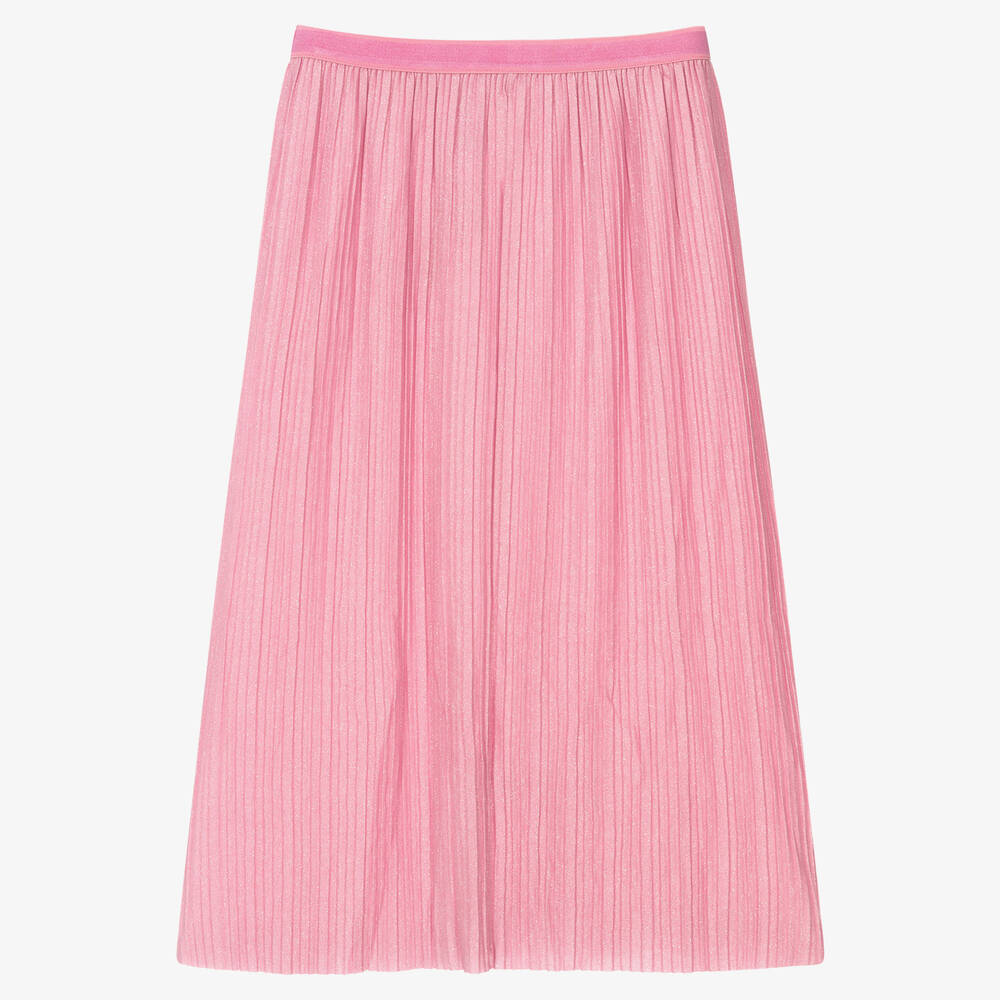 Molo-Teen Girls Pink Pleated Skirt | Childrensalon Outlet