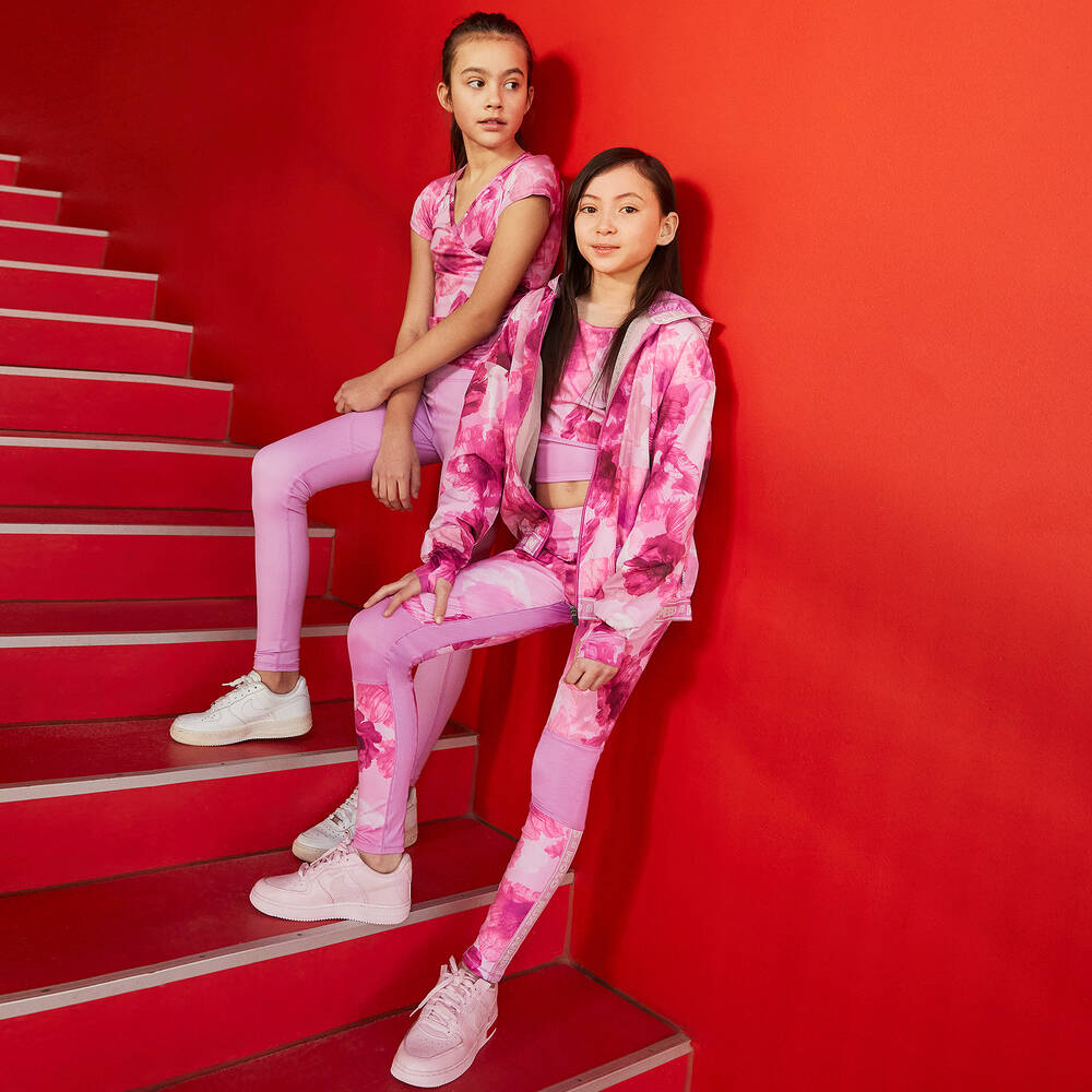 Molo-Розовый спортивный топ с маками | Childrensalon Outlet