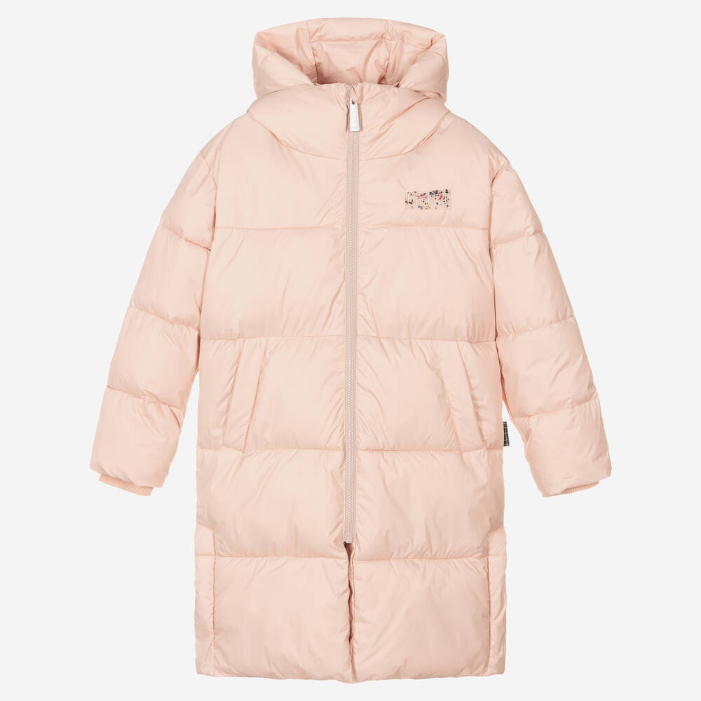 Molo - Teen Girls Pink Puffer Coat | Childrensalon