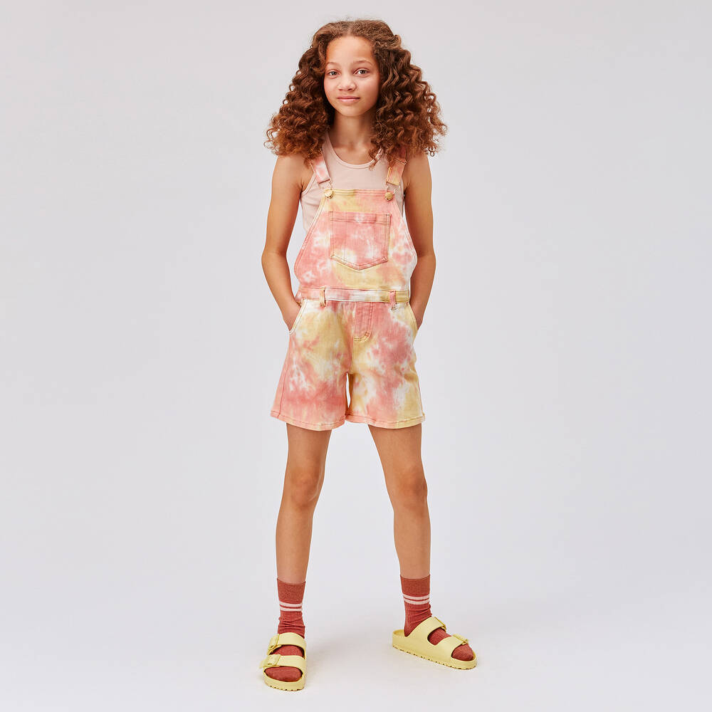 Molo-Розовый полукомбинезон с эффектом тай-дай | Childrensalon Outlet