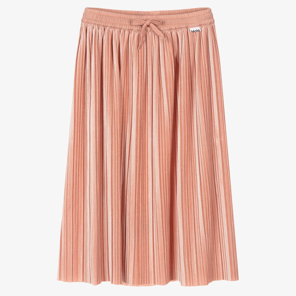 Molo - Розовая велюровая юбка | Childrensalon