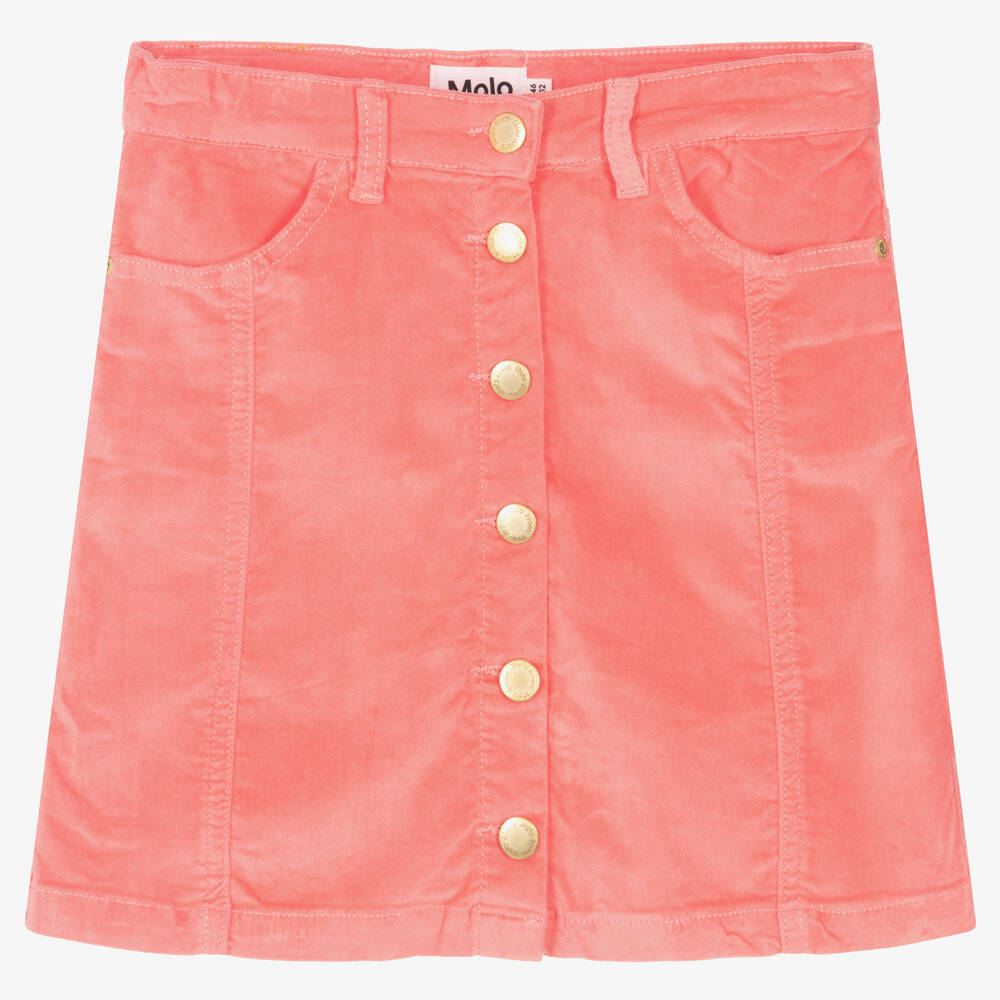 Molo - Teen Girls Pink Velvet Skirt | Childrensalon