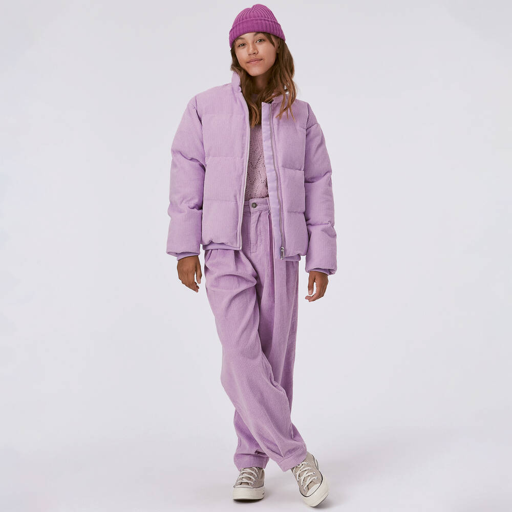 Molo-Teen Girls Purple Corduroy Trousers | Childrensalon Outlet