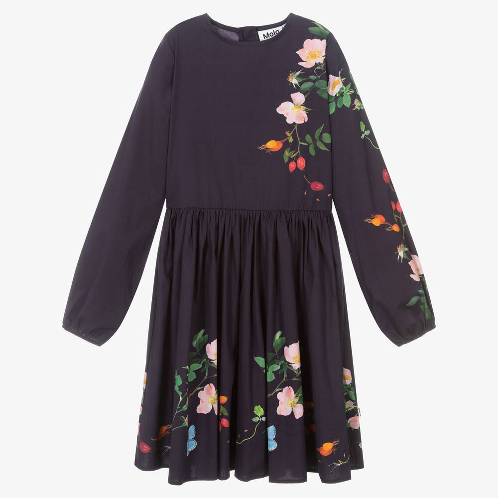 Molo - Фиолетовое платье с цветами для девочек-подростков | Childrensalon