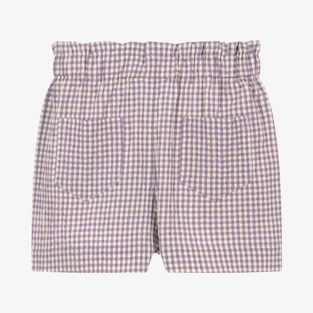 Molo-شورت تينز بناتي لون بنفسجي وأبيض | Childrensalon Outlet