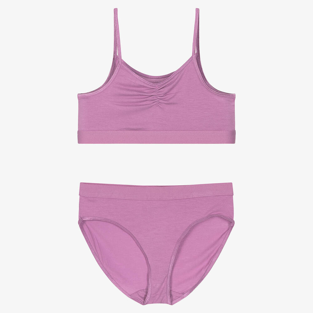 Molo-Teen Girls Purple Top & Knickers Set | Childrensalon Outlet