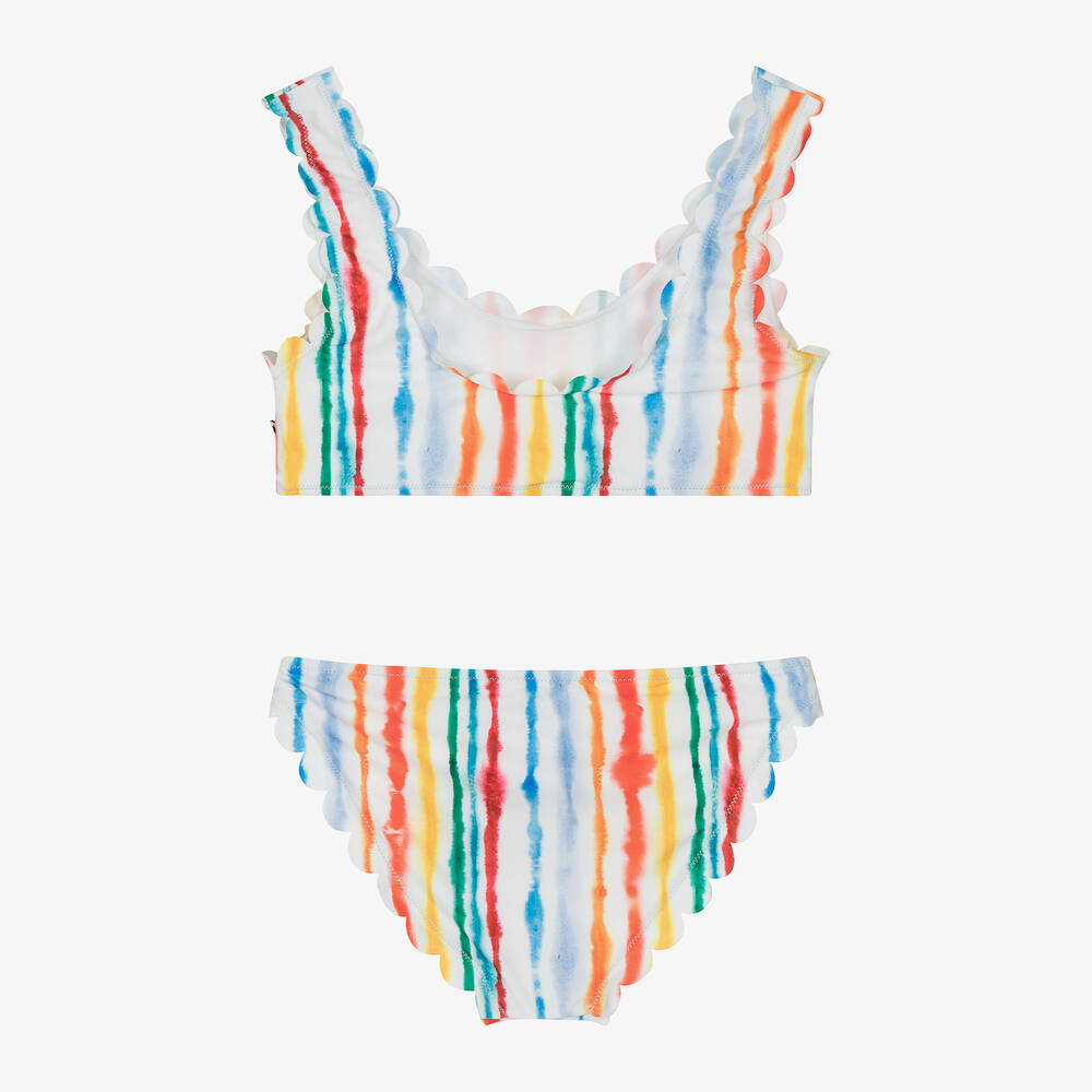 Molo-Teen Girls Rainbow Stripe Bikini (UPF50+) | Childrensalon Outlet