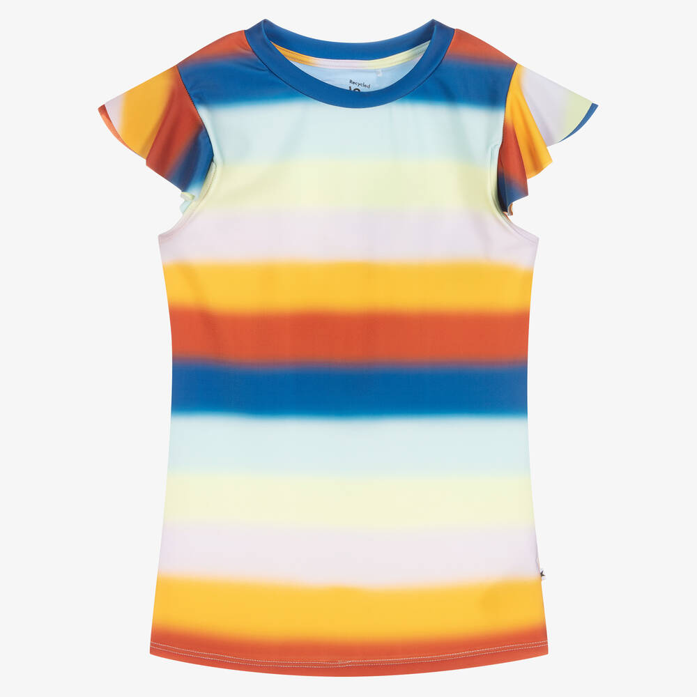 Molo-Teen Girls Rainbow Swim Top (UPF 50+) | Childrensalon Outlet