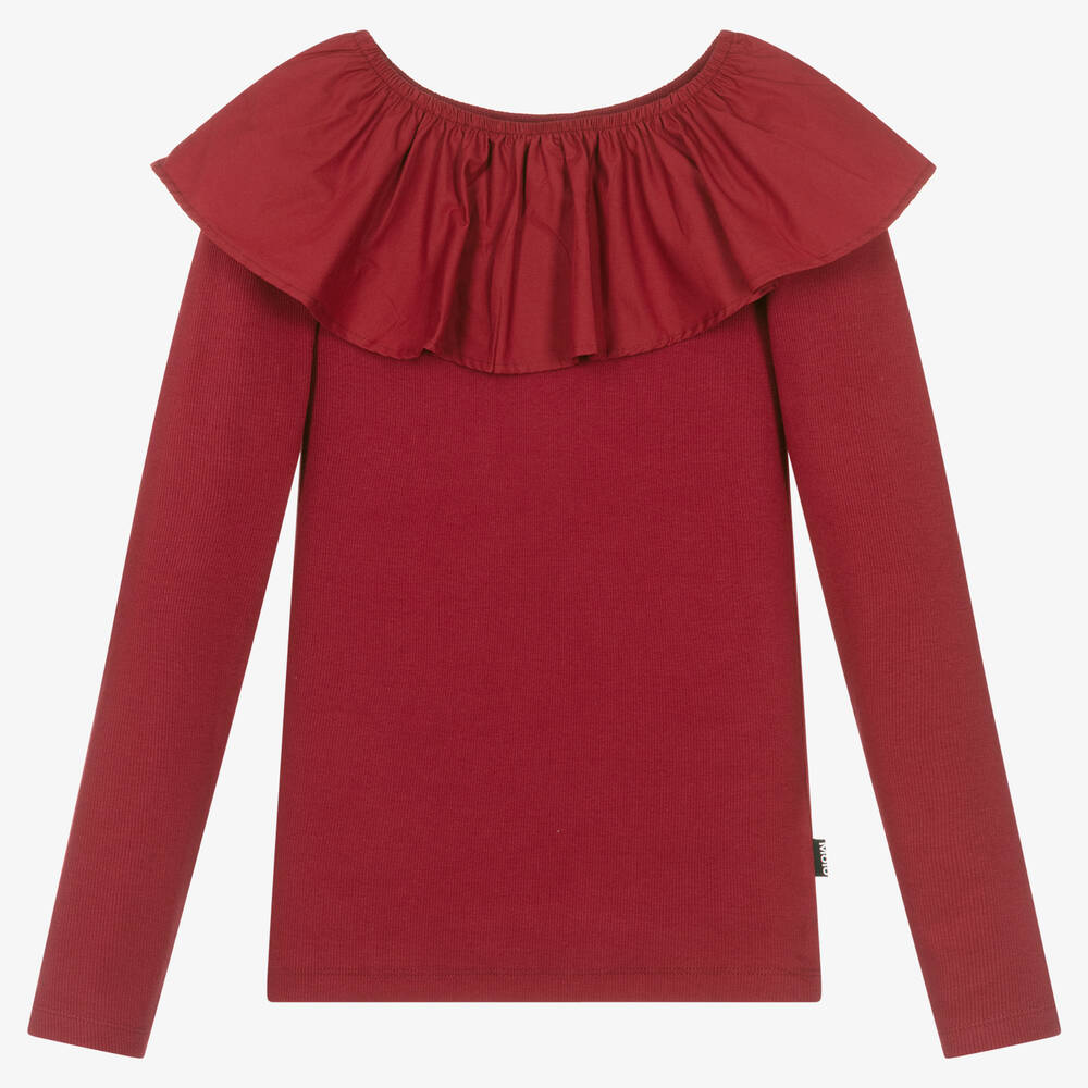 Molo - Rotes Teen Baumwolloberteil (M) | Childrensalon