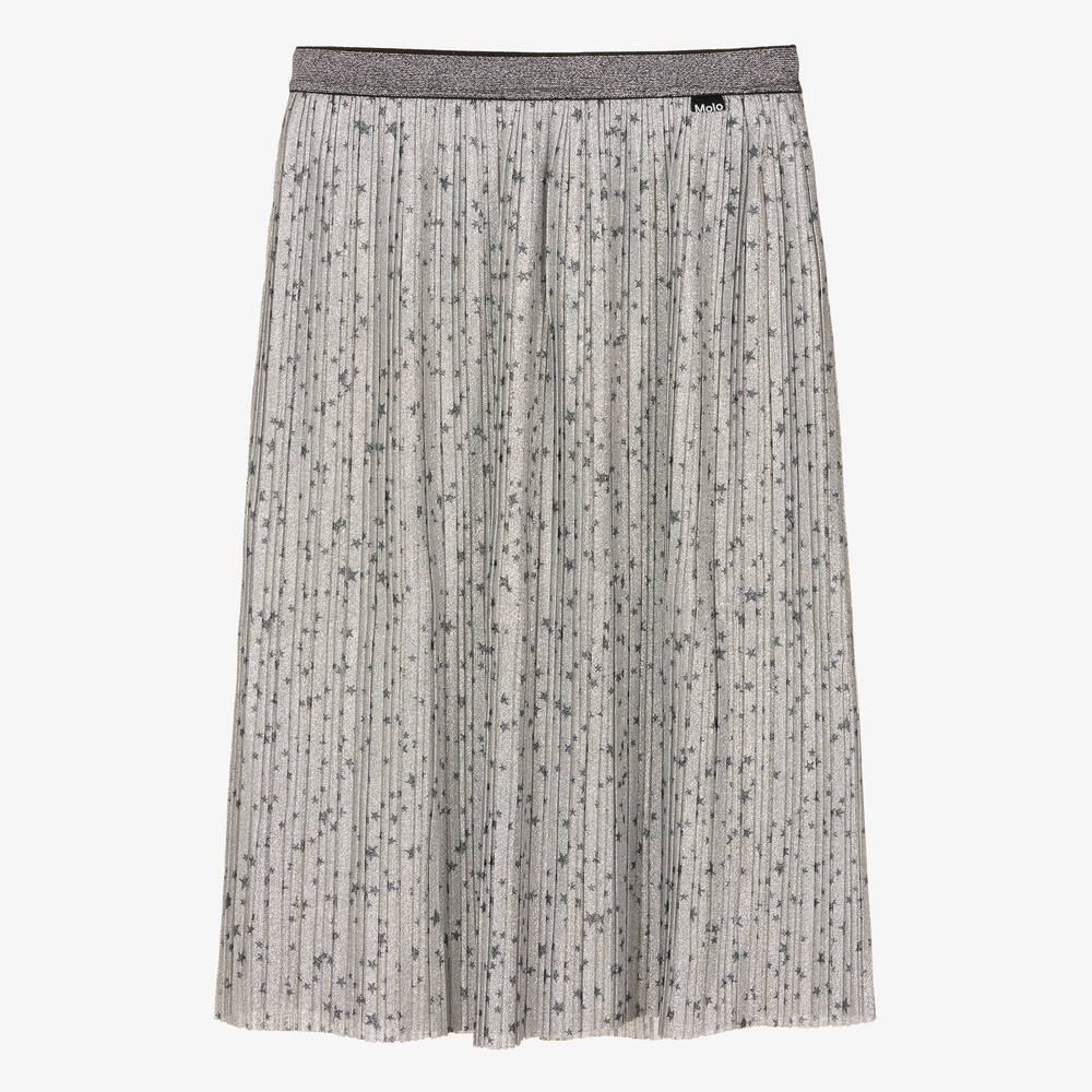 Molo - Teen Girls Silver Star Skirt | Childrensalon