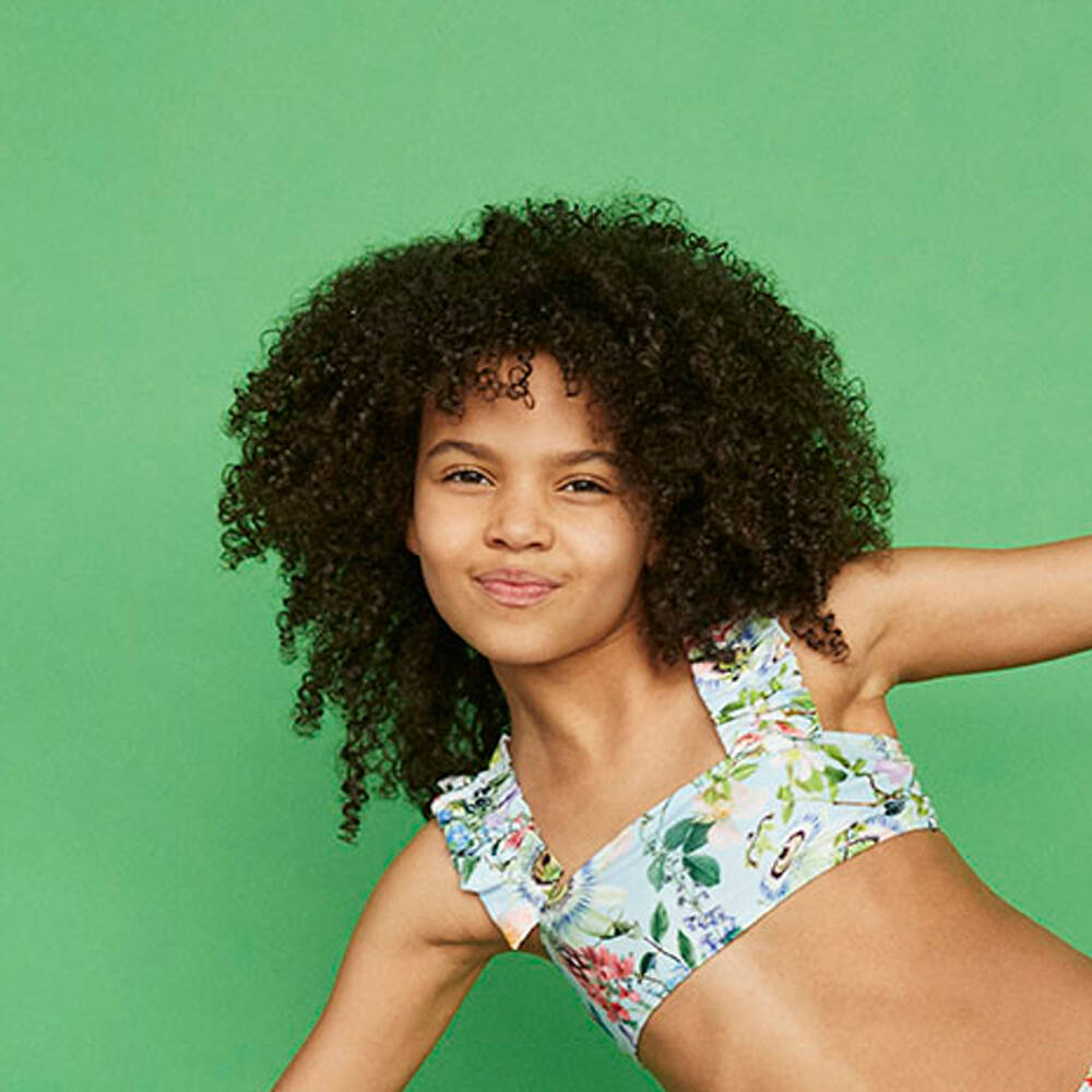 Molo-مايو بيكيني تينز بناتي لون أبيض (UPF50+) | Childrensalon Outlet