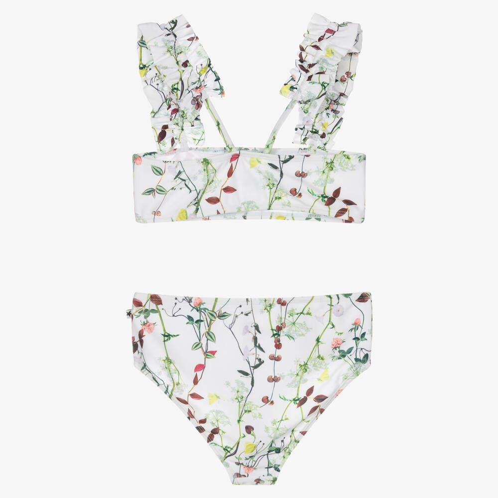 Molo-مايو بيكيني تينز بناتي لون أبيض (UPF50+) | Childrensalon Outlet