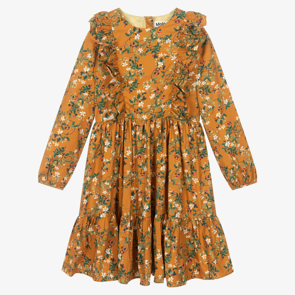 Molo - Teen Girls Yellow Floral Dress | Childrensalon