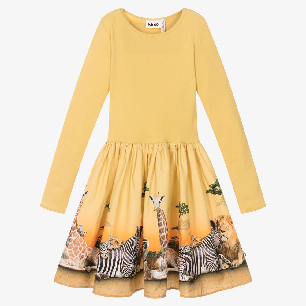 Molo - Teen Girls Yellow Savannah Dress | Childrensalon