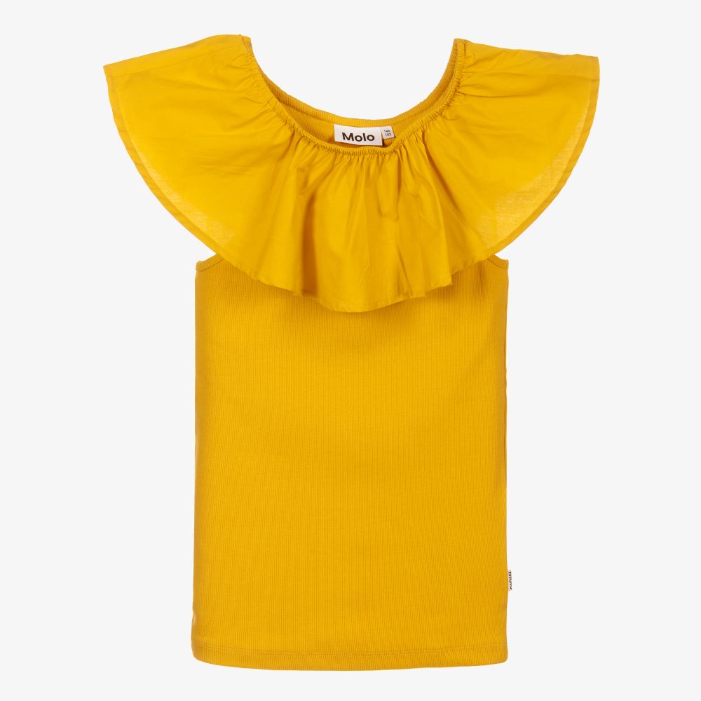 Molo - Teen Gold Organic Cotton Top | Childrensalon