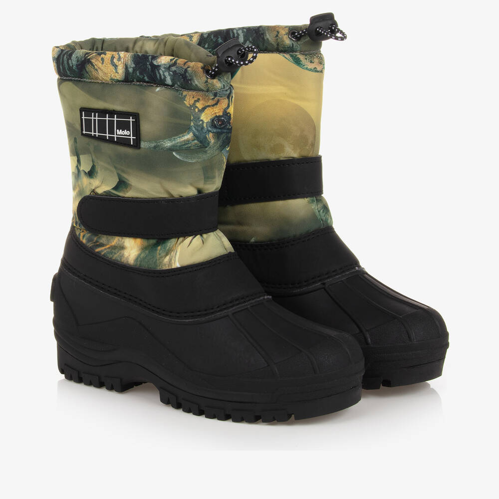 Molo - Grüne Teen Dino-Winterstiefel | Childrensalon