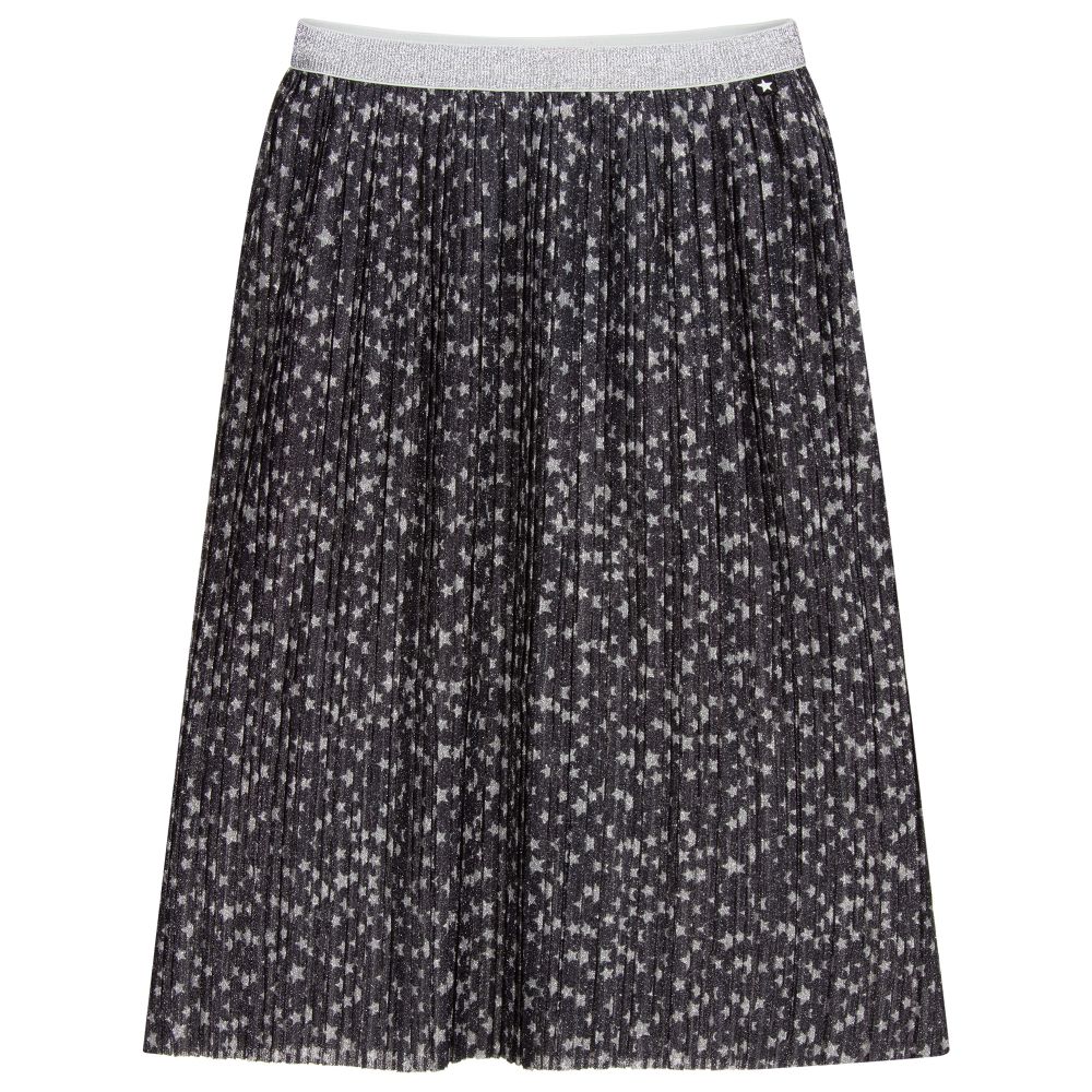 Molo - Teen Grey Glitter Stars Skirt  | Childrensalon