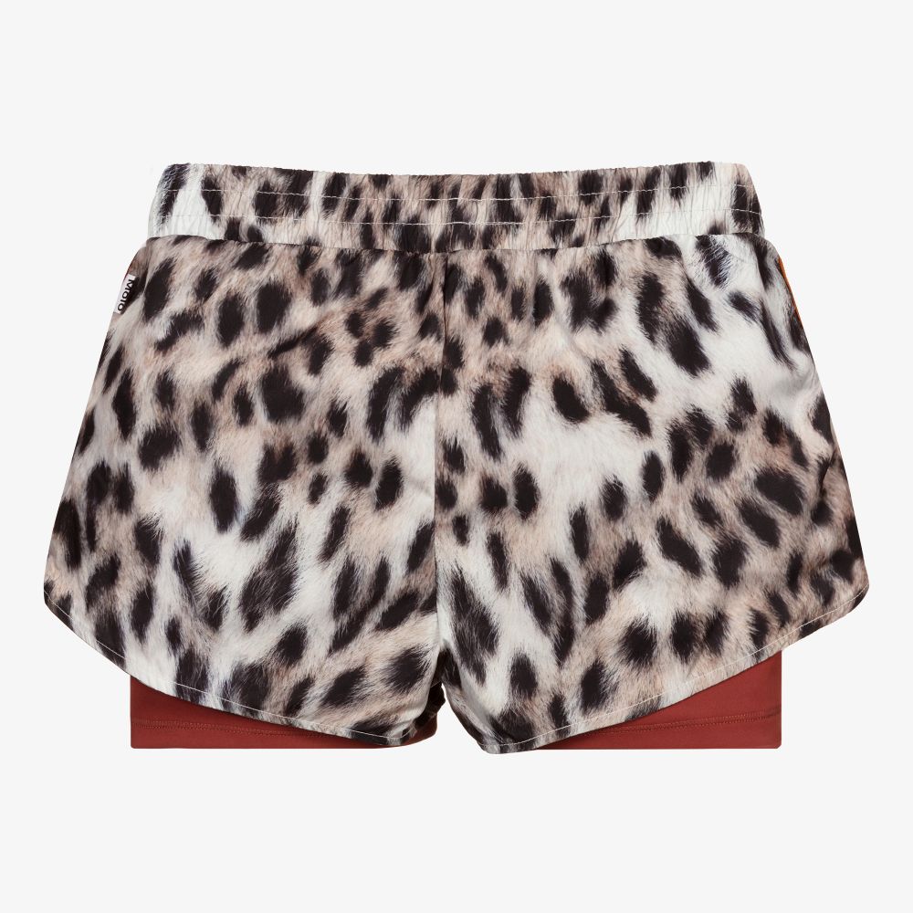 Molo-Кремовые шорты с леопардовым принтом для подростков | Childrensalon Outlet