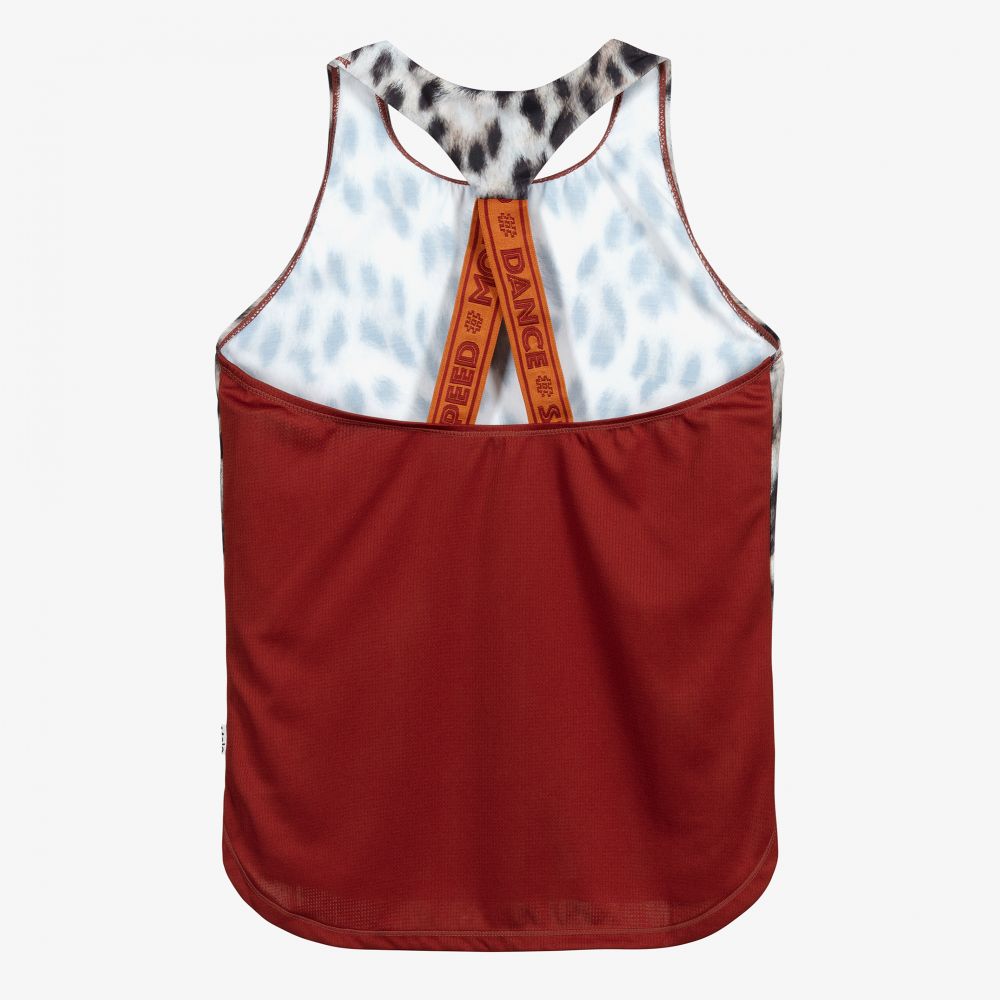 Molo-Teen Ivory Leopard Sports Top | Childrensalon Outlet