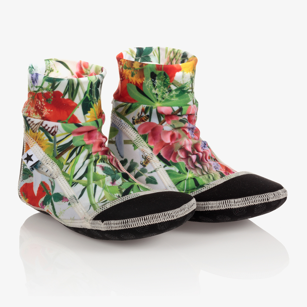 Molo - Teen Meadow Flowers Aqua Shoes | Childrensalon
