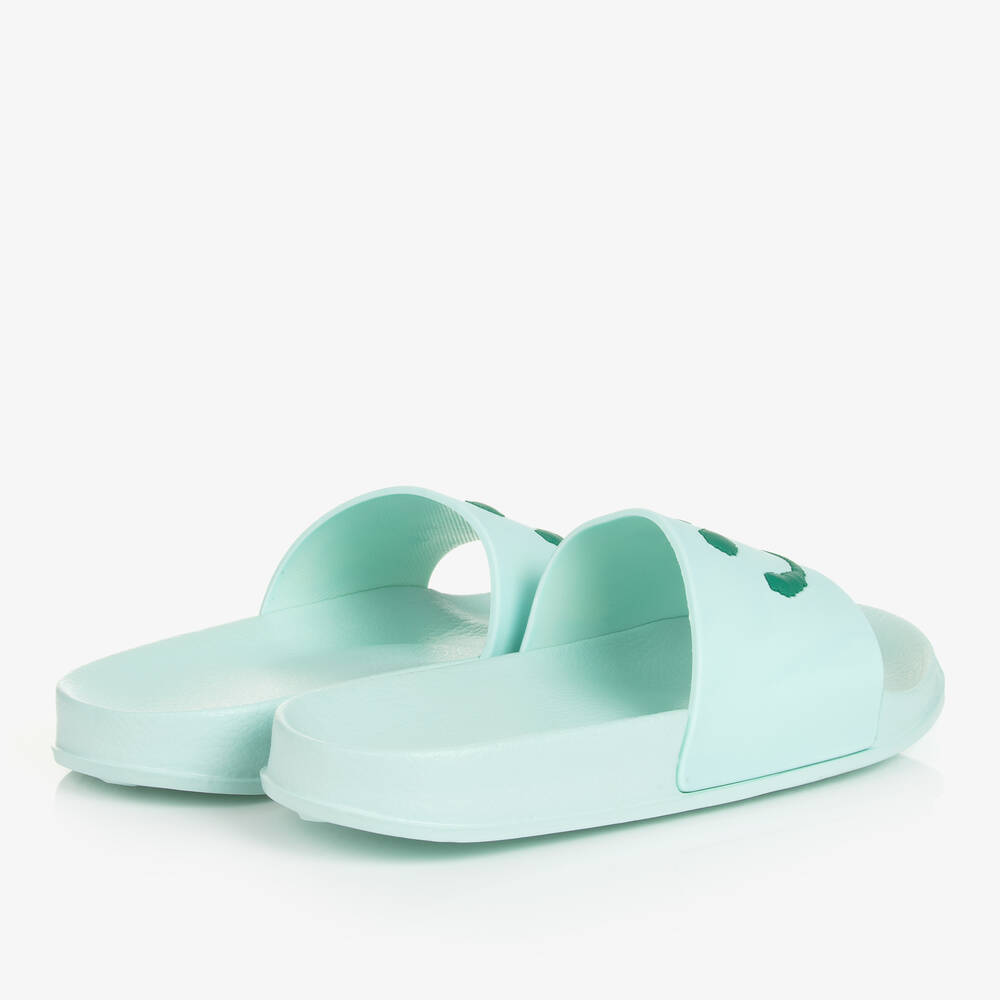 Molo-Teen Mint Green Smiling Face Sliders | Childrensalon Outlet