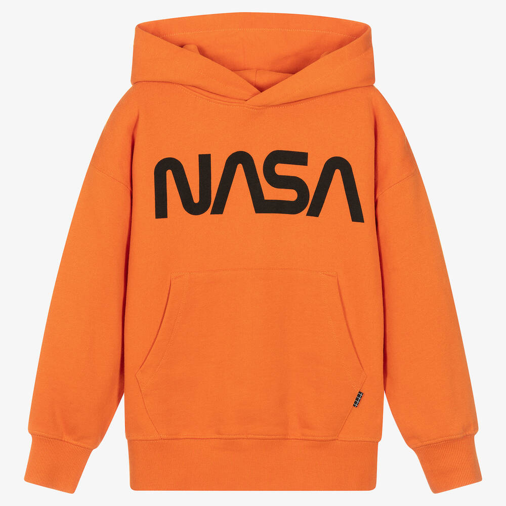 Molo - Oranger NASA Biobaumwoll-Hoodie | Childrensalon
