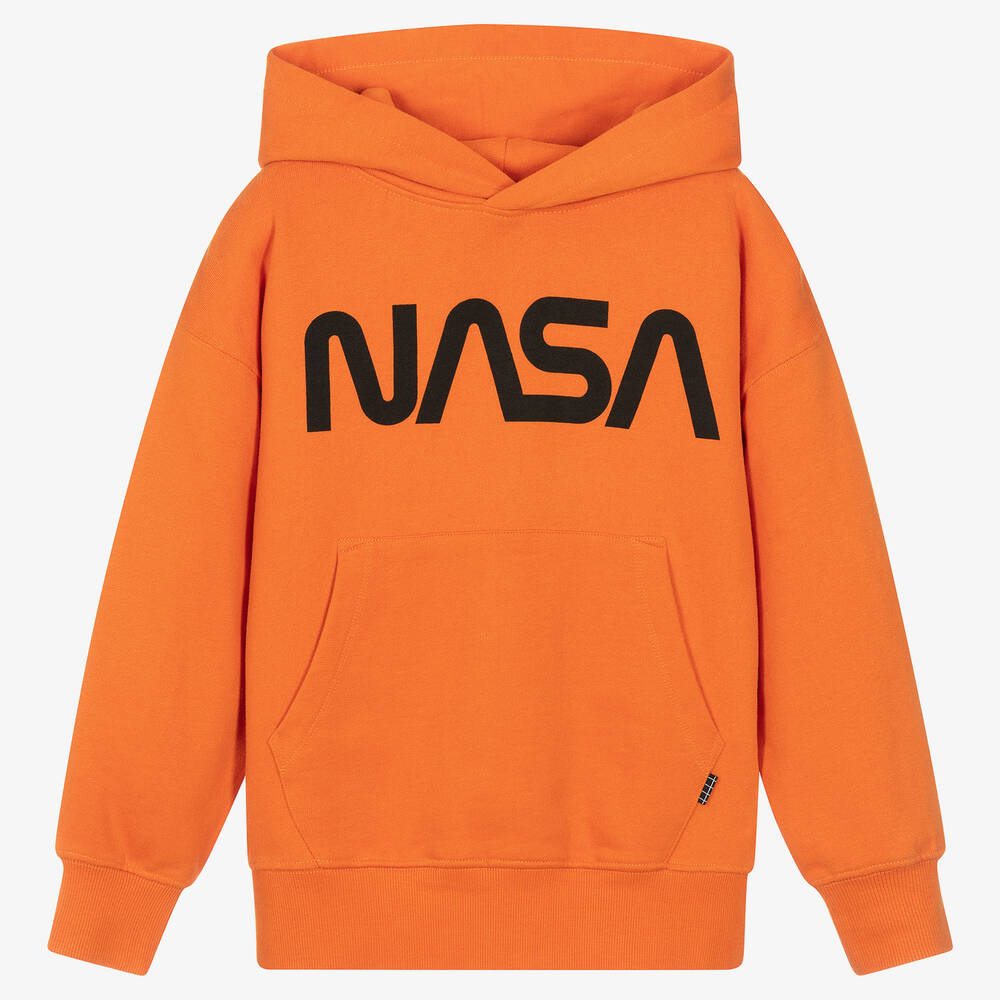 Teen Orange Organic Cotton NASA Hoodie