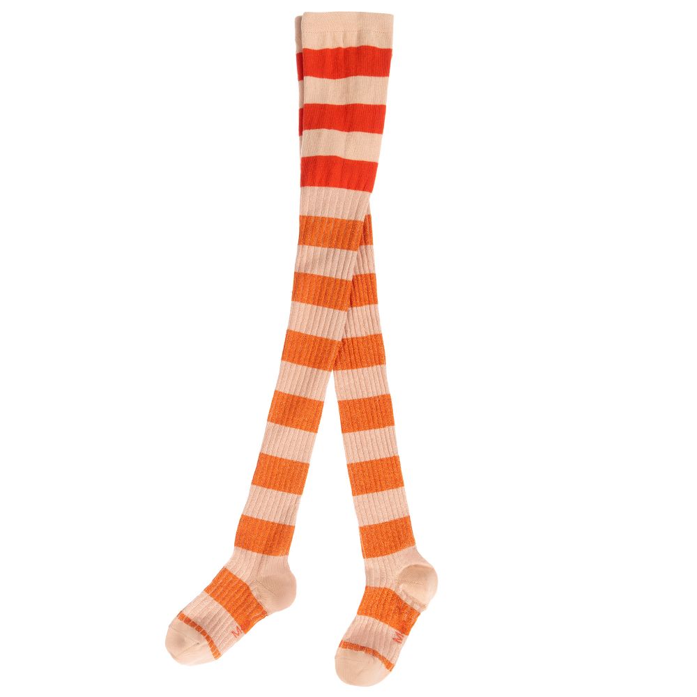 Molo-Teen Orange & Pink Tights | Childrensalon Outlet