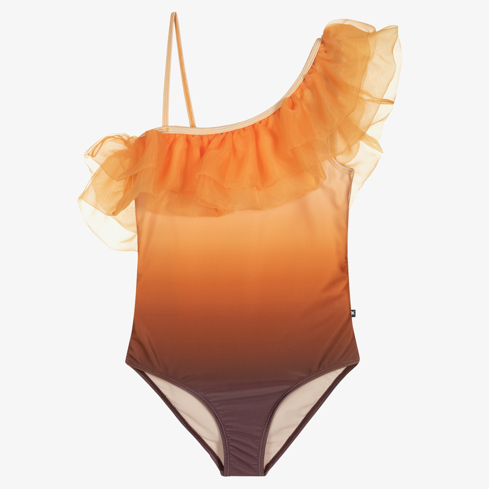 Molo - Teen Orange Swimsuit (UPF 50+) | Childrensalon