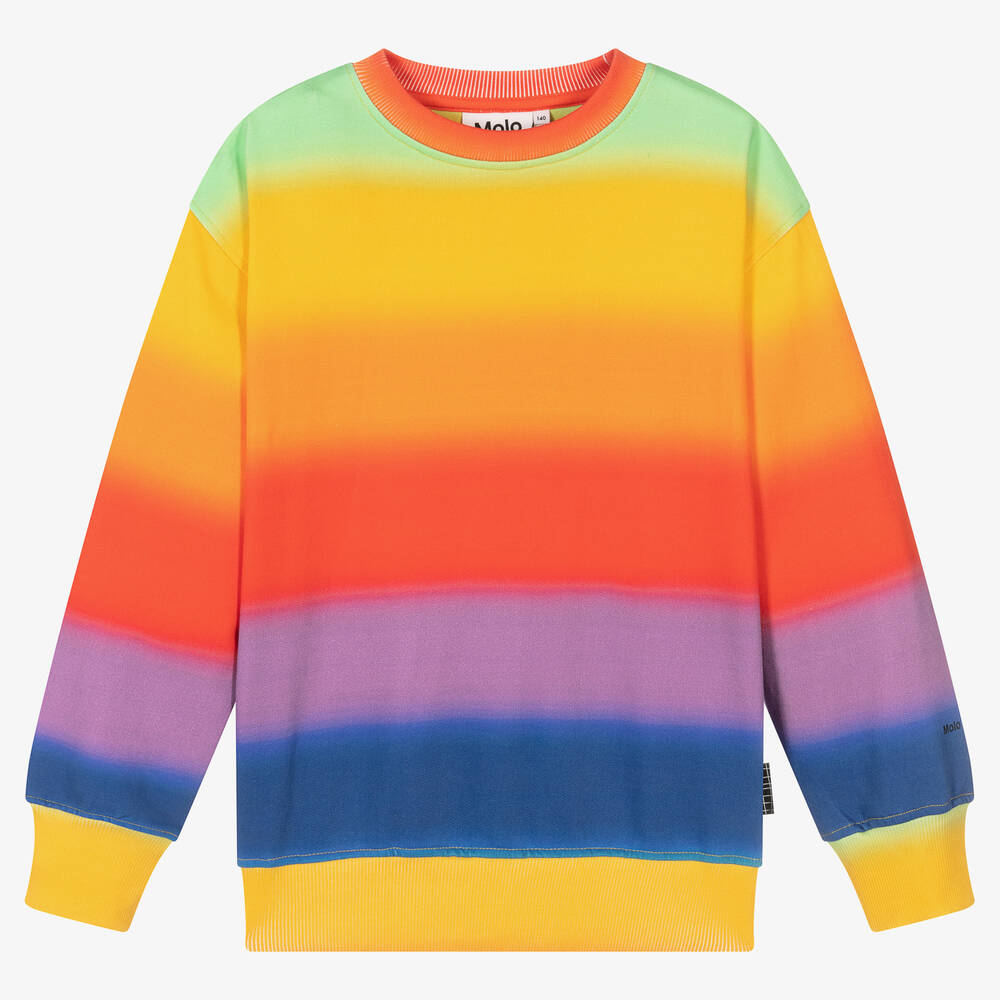 Molo - Regenbogen-Biobaumwoll-Sweatshirt | Childrensalon