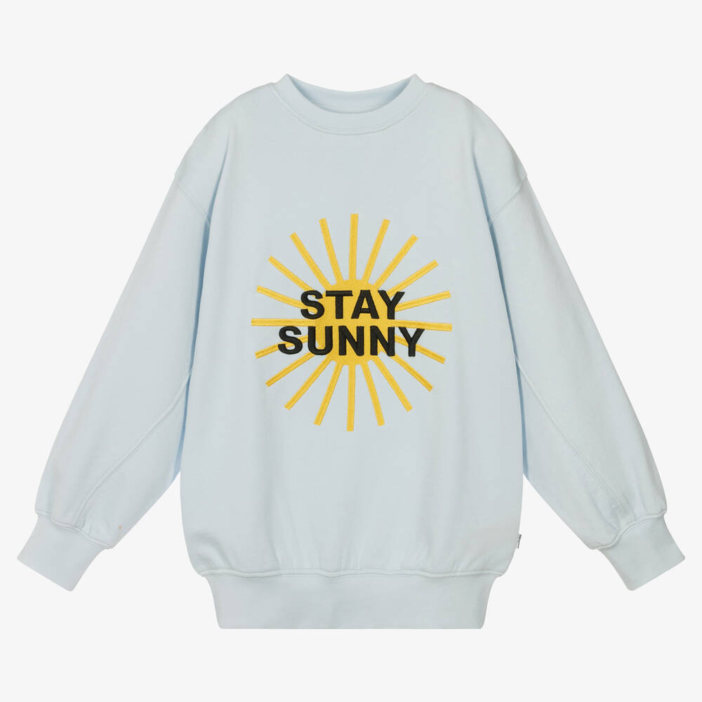 Molo - Teen Pale Blue Sunny Cotton Sweatshirt | Childrensalon