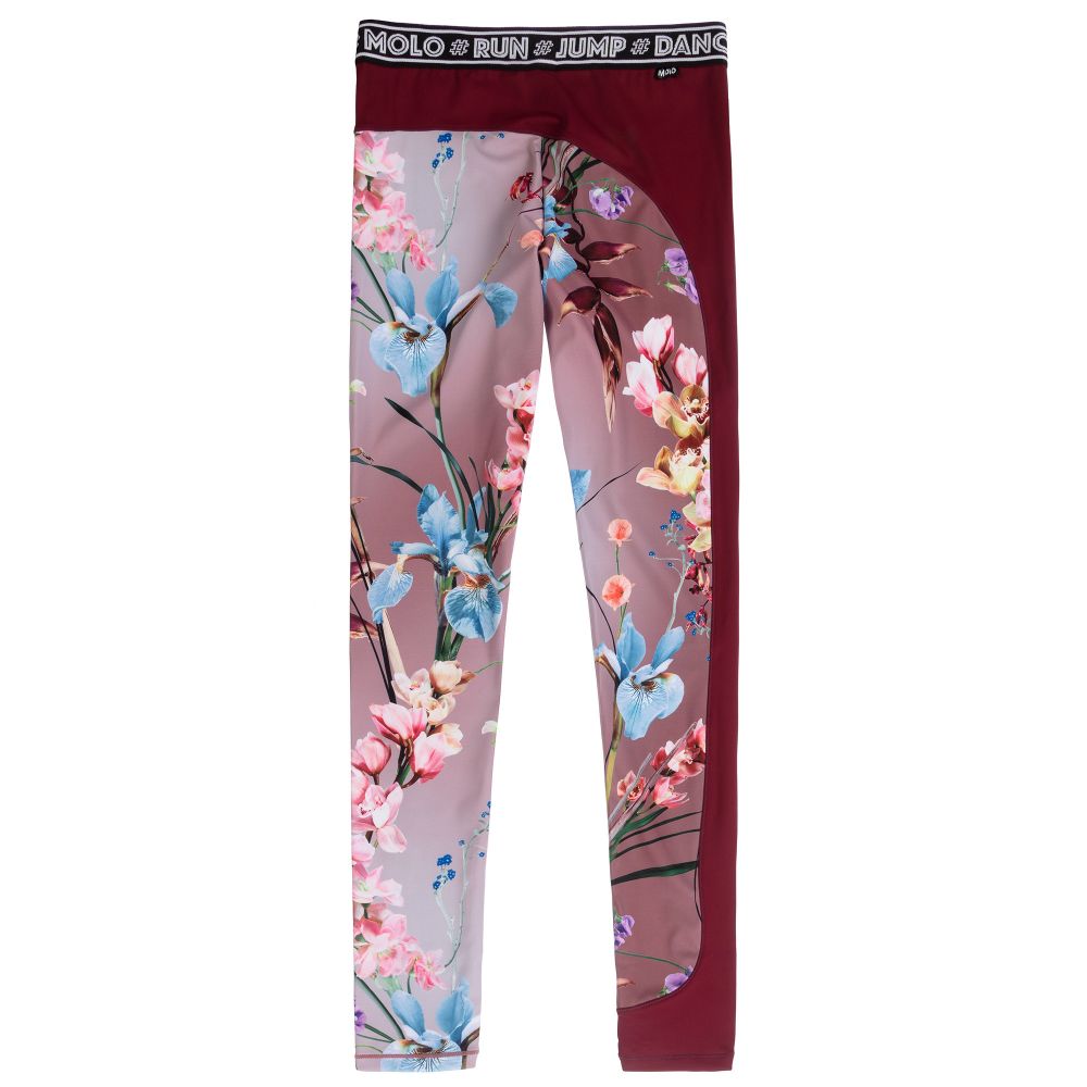 Molo-Teen Pink Floral Leggings | Childrensalon Outlet