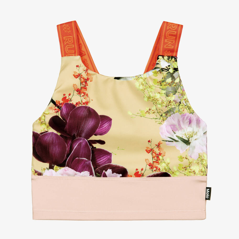 Molo-Teen Purple Floral Sports Top | Childrensalon Outlet