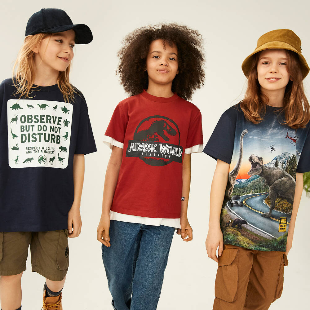 Molo-Красная футболка с динозавром для подростков | Childrensalon Outlet