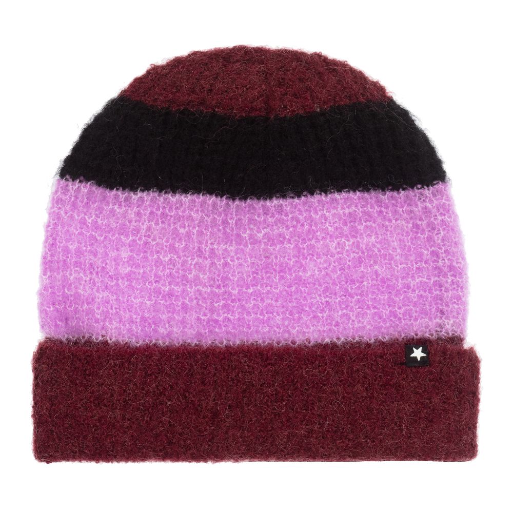 Molo - Teen Red & Purple Knitted Hat | Childrensalon