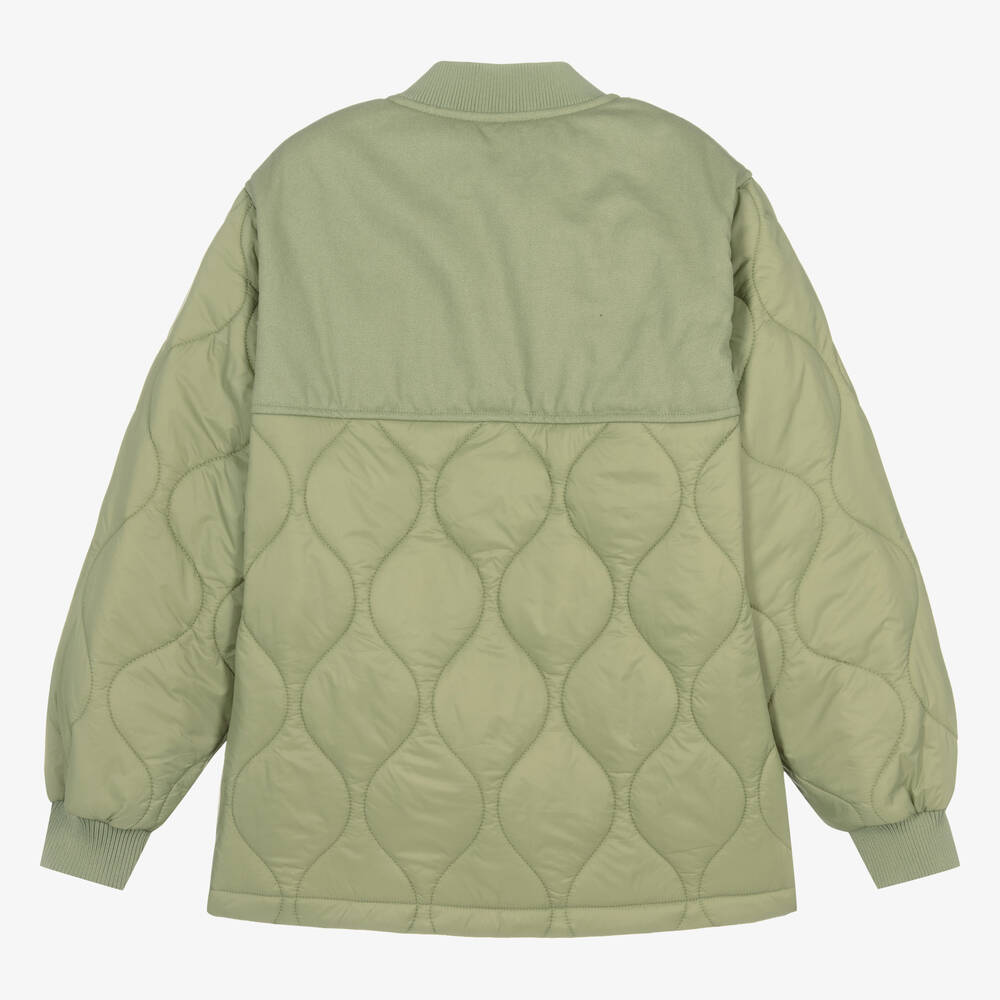 Molo-جاكيت واقي من المطر مبطن لون أخضر | Childrensalon Outlet