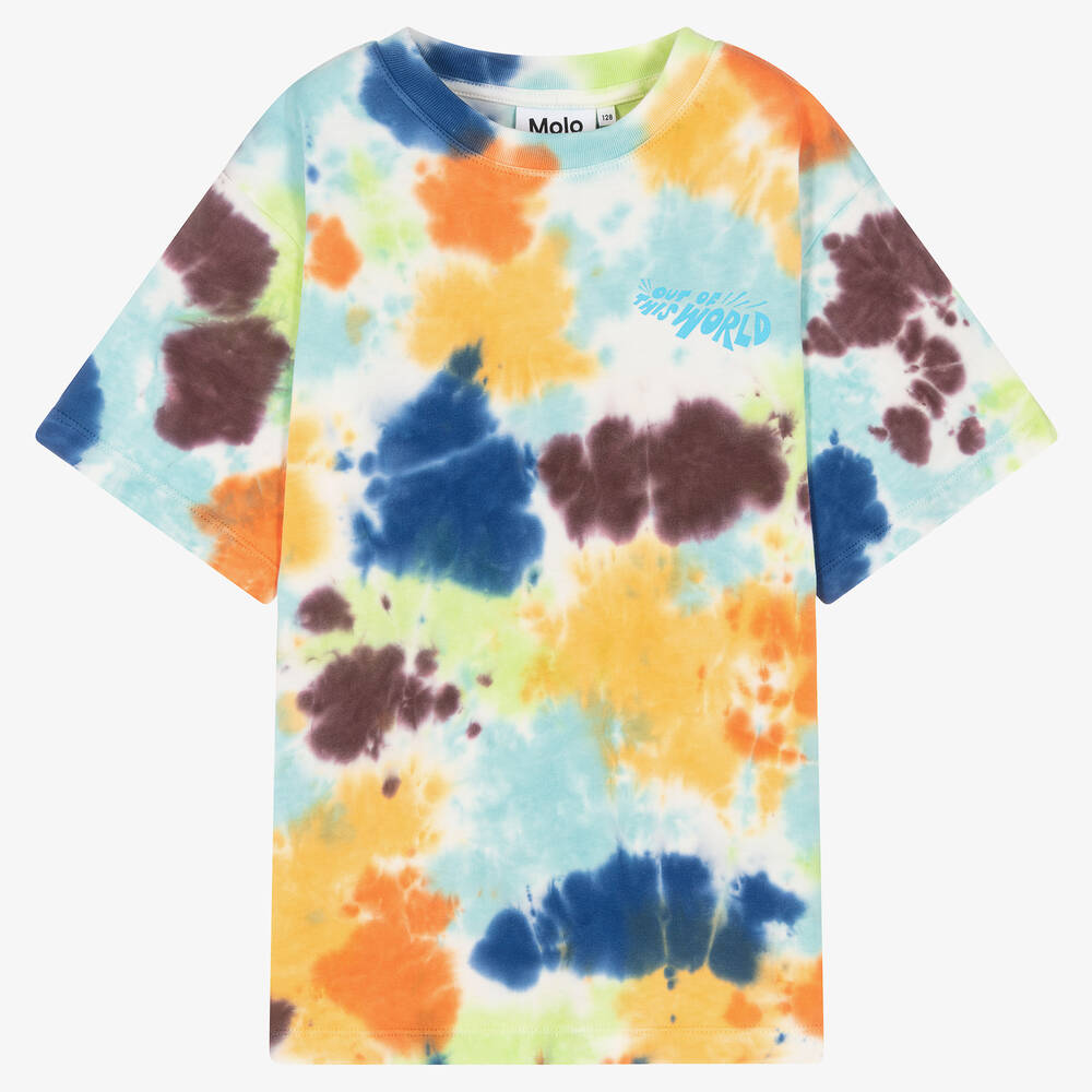 Molo - Teen Tie-Dye Alien Print T-Shirt | Childrensalon