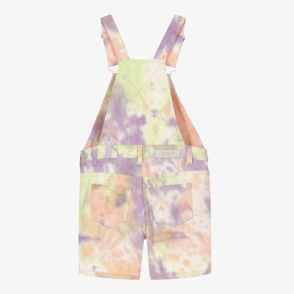 Molo-Teen Tie-Dye Dungaree Shorts | Childrensalon Outlet