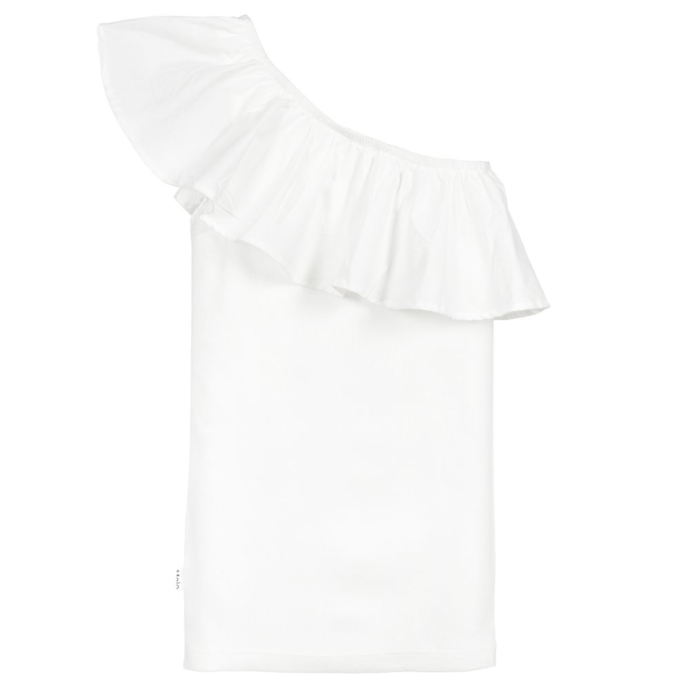 Molo-Teen White One-Shoulder Top | Childrensalon Outlet