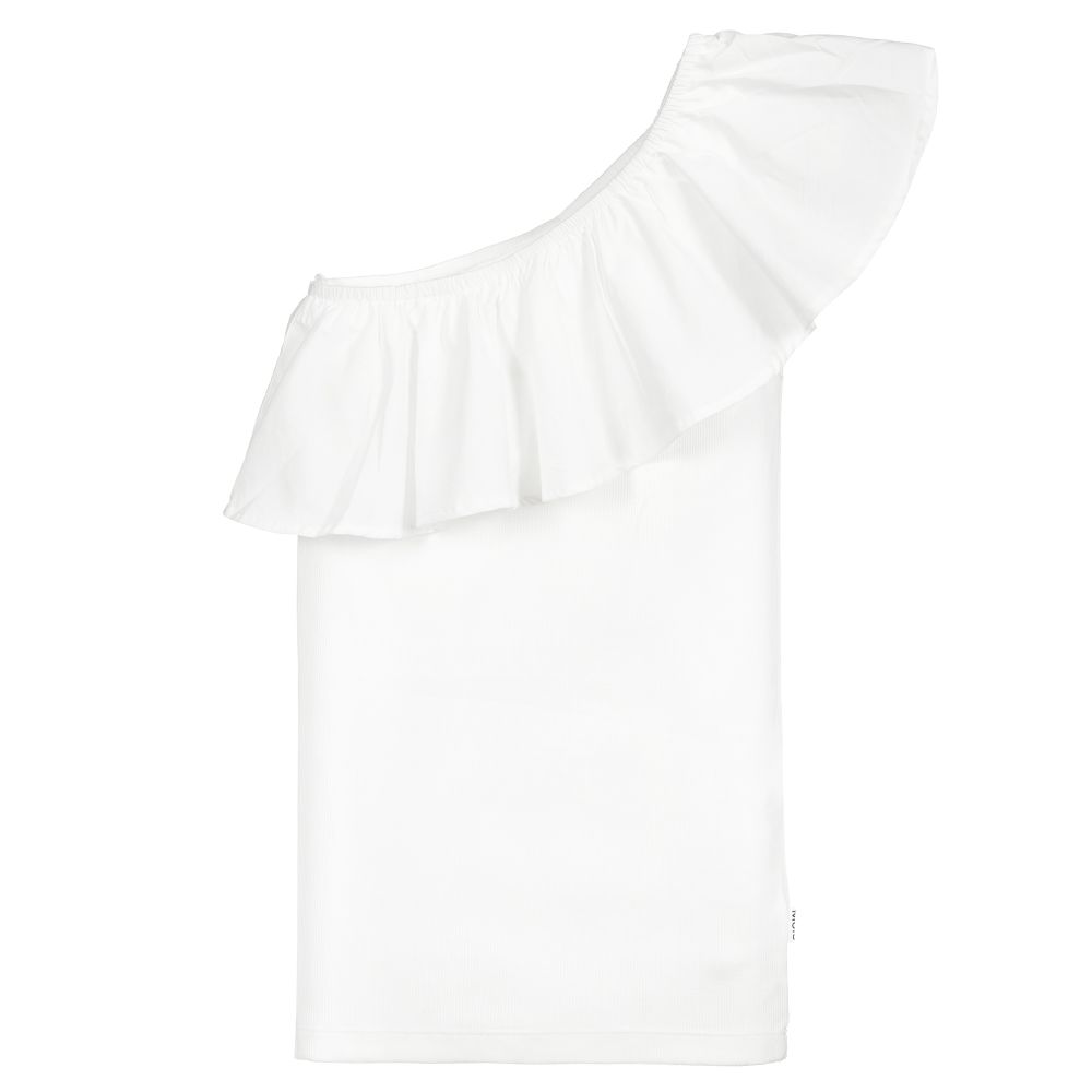 Molo Teen White One Shoulder Top Childrensalon Outlet