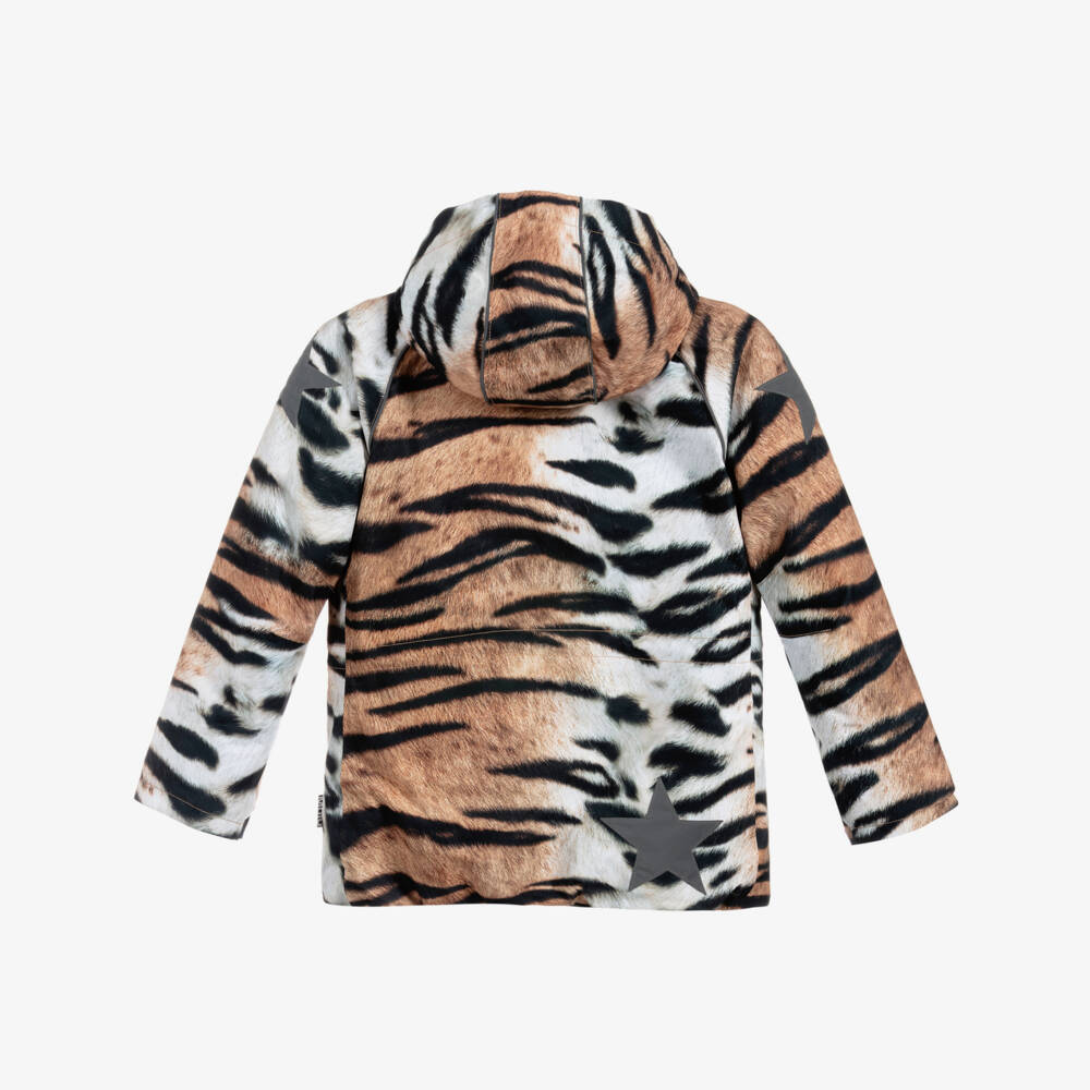 Molo-Tiger Print Ski Jacket | Childrensalon Outlet