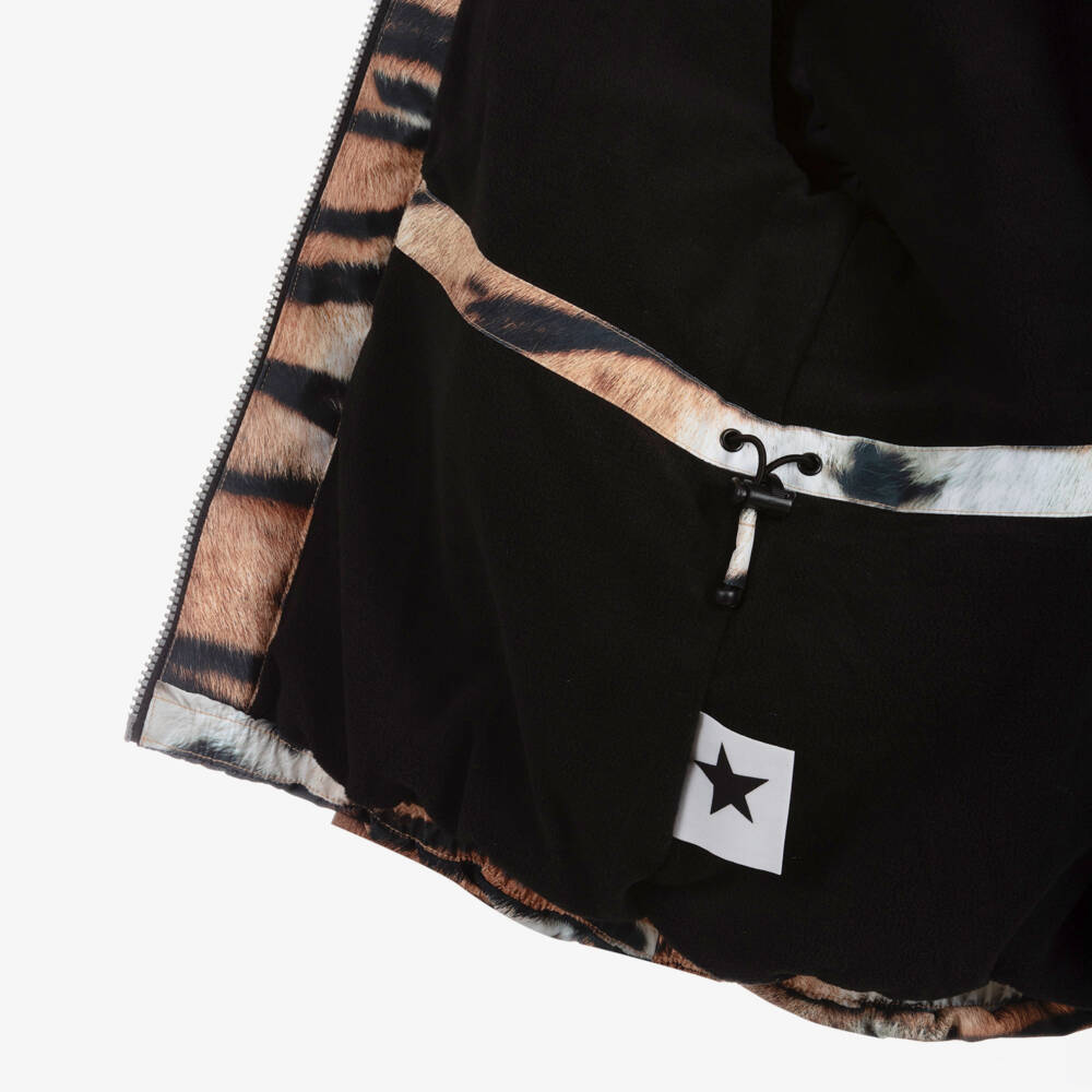 Molo-Tiger Print Ski Jacket | Childrensalon Outlet