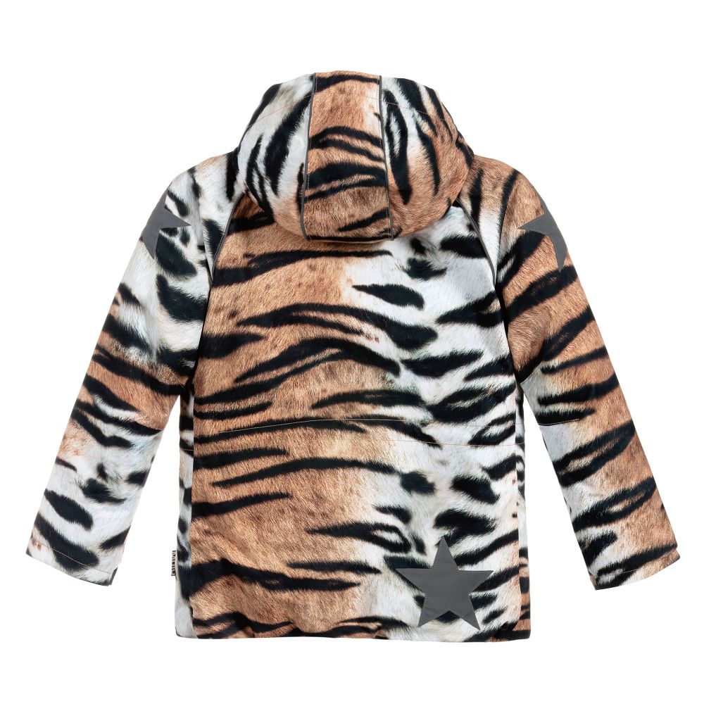 Molo-Tiger Print Ski Jacket | Childrensalon Outlet