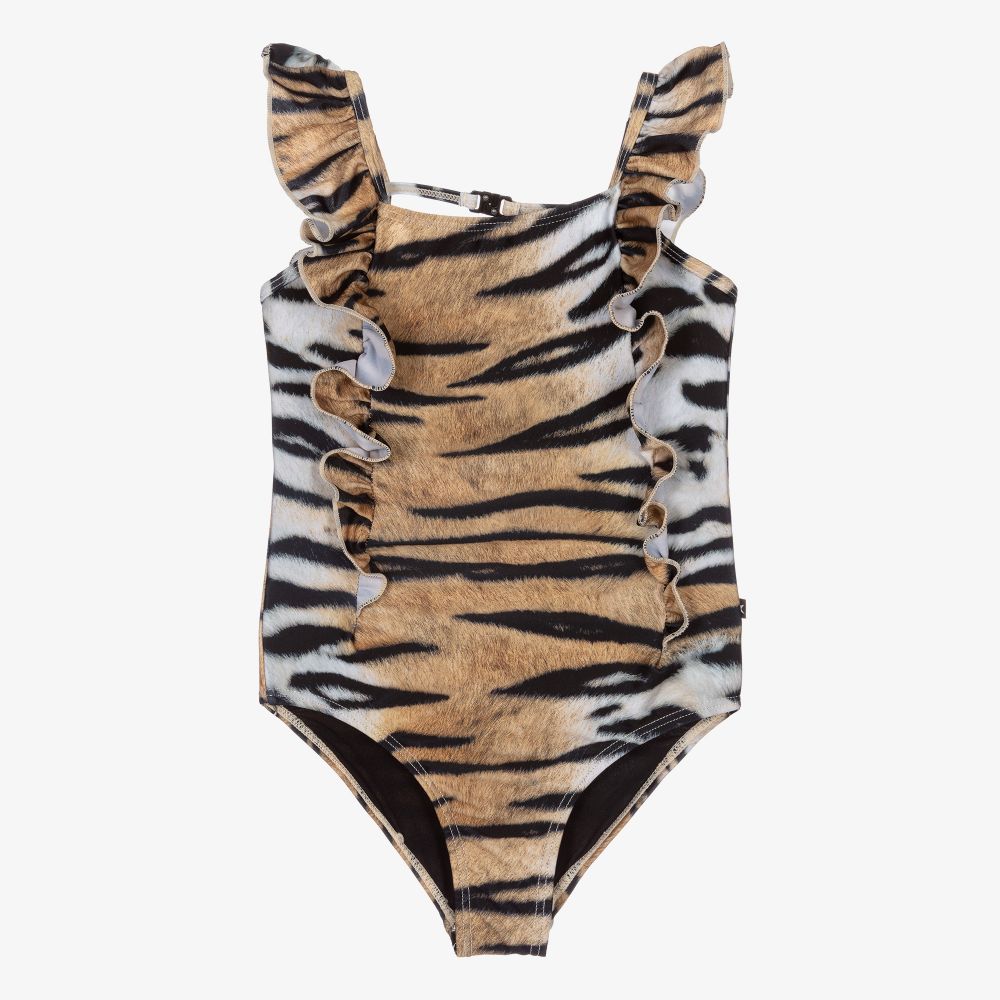 Molo - Badeanzug mit Tiger-Print (LSF 50+) | Childrensalon