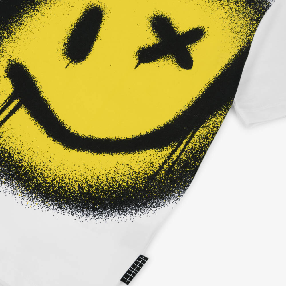 Molo-تيشيرت أبيض قطني بابتسامة عصرية | Childrensalon Outlet