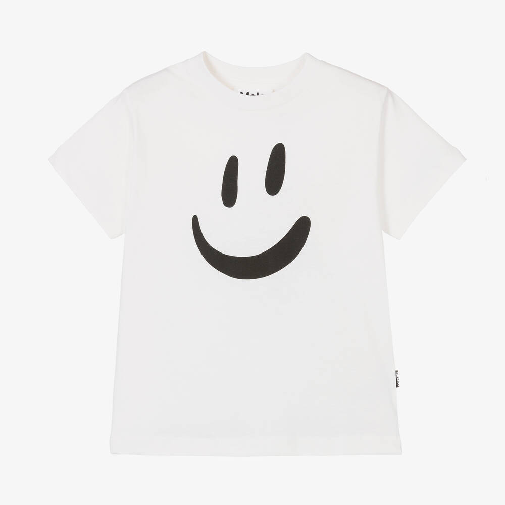 Molo-تيشيرت قطن عضوي لون أبيض | Childrensalon Outlet
